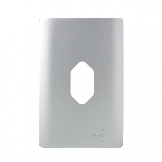 Placa p/ 1 Tomada Vertical 4x2 - Novara Prata Placa p/ 1 Tomada Vertical 4x2 - Novara Prata